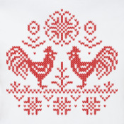 Жаккардовый узор петух Жаккардовый узор петух