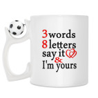 Кружка с футбольным мячиком