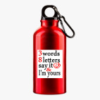 Металлическая бутылка 400 мл UV-DTF