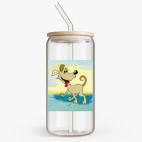 Банка с бамбуковой крышкой