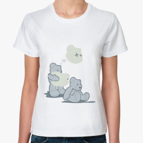 Классическая футболка с принтом 'Медведи'