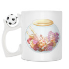 Кружка с футбольным мячиком