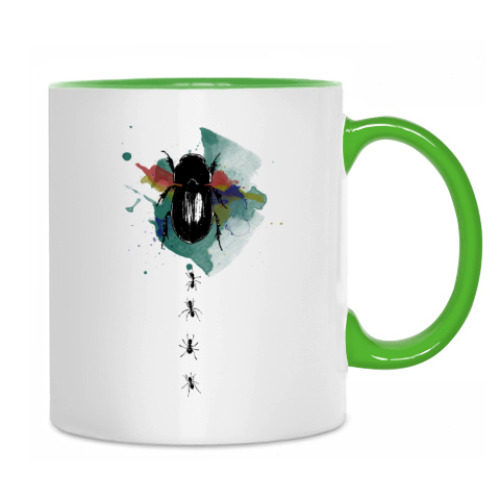 Кружка с принтом Насекомые