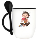 Кружка с ложкой