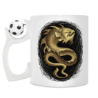 Кружка с футбольным мячиком