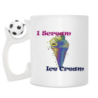 Кружка с футбольным мячиком