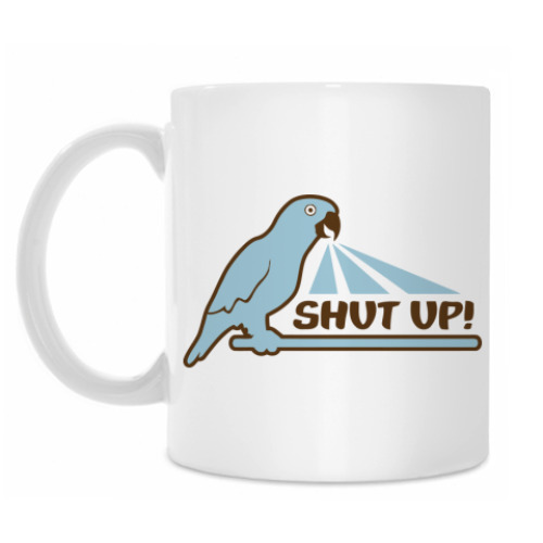 Кружка с принтом ShutUp