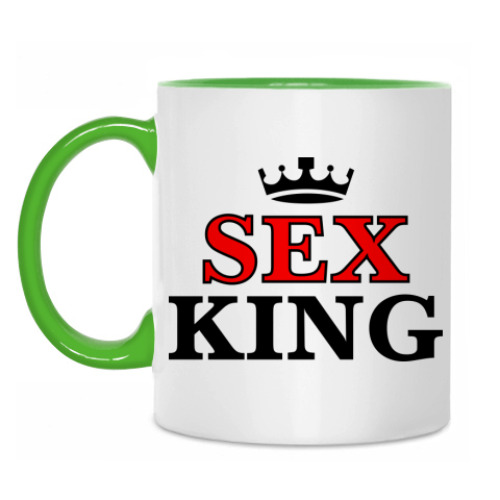 Кружка с принтом Sex king