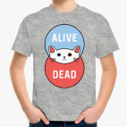 Детская классическая футболка Кот Шрёдингера