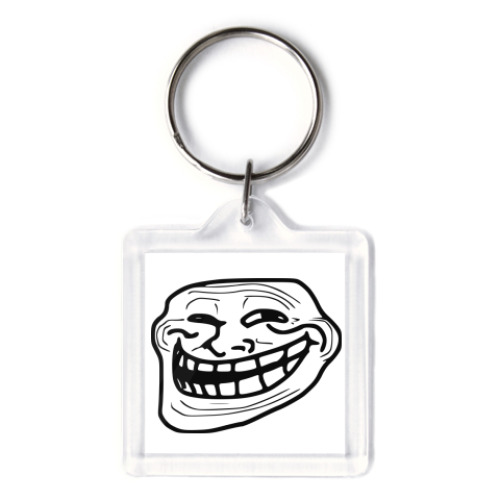 Брелок с принтом  TrollFace!