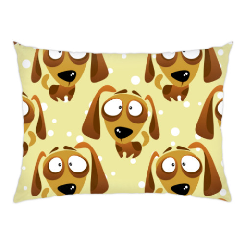 Подушка с принтом Миленькие собачки