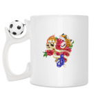 Кружка с футбольным мячиком