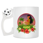 Кружка с футбольным мячиком