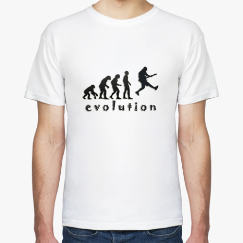 Футболка с принтом Эволюция