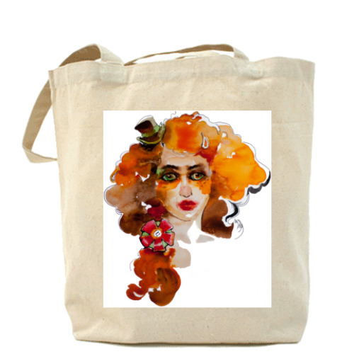 Сумка шоппер с принтом 'Веснушки'