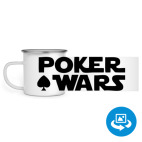 Кружка металлическая белая (круговая запечатка)