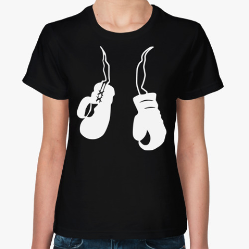 Женская футболка с принтом boxing