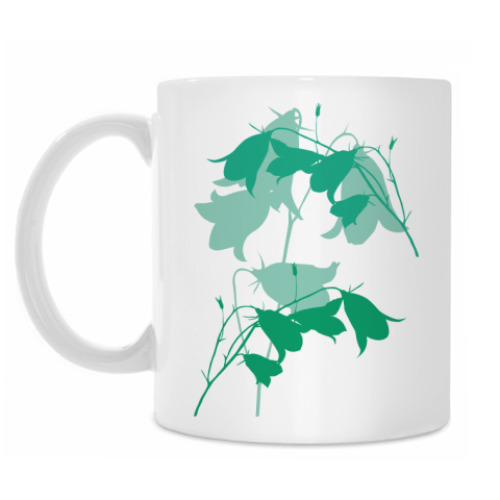 Кружка с принтом Колокольчики