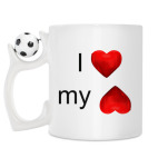 Кружка с футбольным мячиком