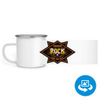 Кружка металлическая белая (круговая запечатка)