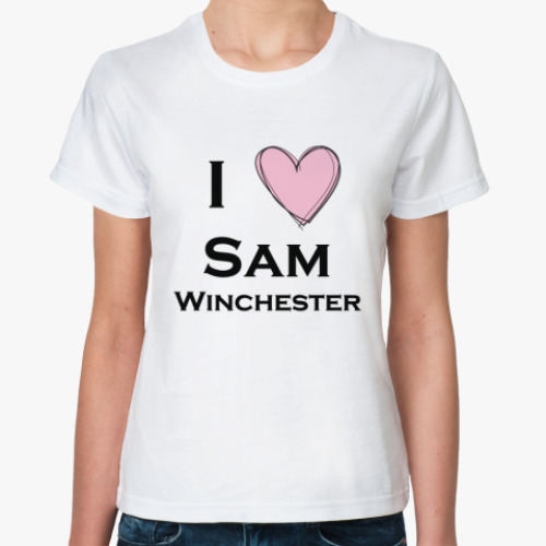 Классическая футболка I Love Dean Winchester