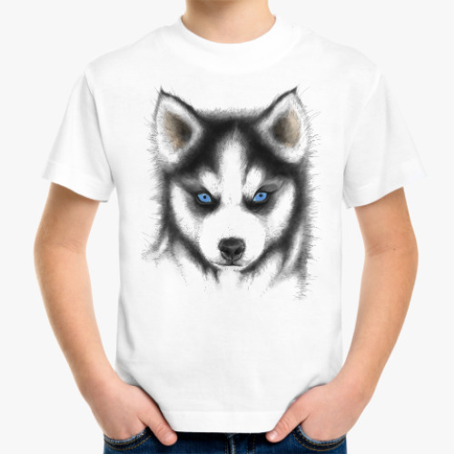 Детская футболка Сибирский хаски Siberian husky