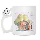 Кружка с футбольным мячиком