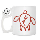 Кружка с футбольным мячиком