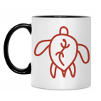 Кружка двухцветная