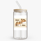 Банка с бамбуковой крышкой