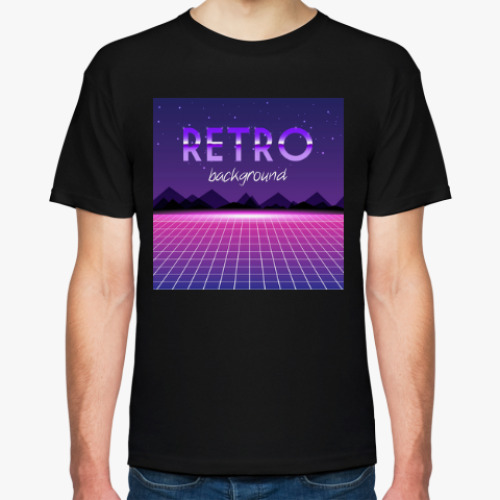 Футболка с принтом Ретро футуризм