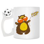 Кружка с футбольным мячиком