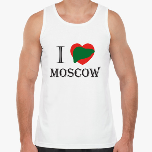 Майка с принтом Я спиваюсь по Москве