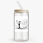 Банка с бамбуковой крышкой