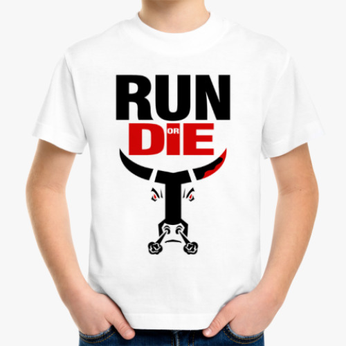 Детская футболка RUN or DIE