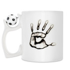 Кружка с футбольным мячиком