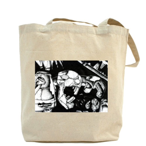 Сумка шоппер с принтом До конца