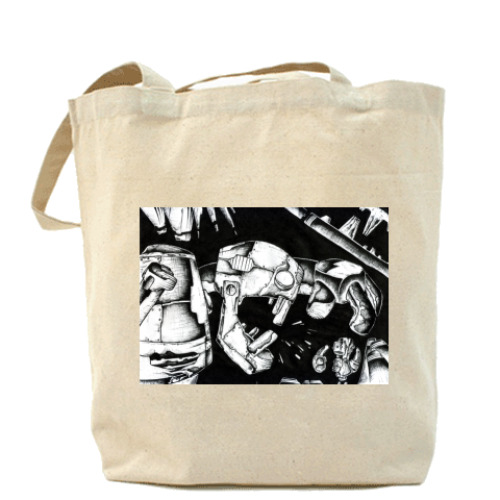 Сумка шоппер с принтом До конца