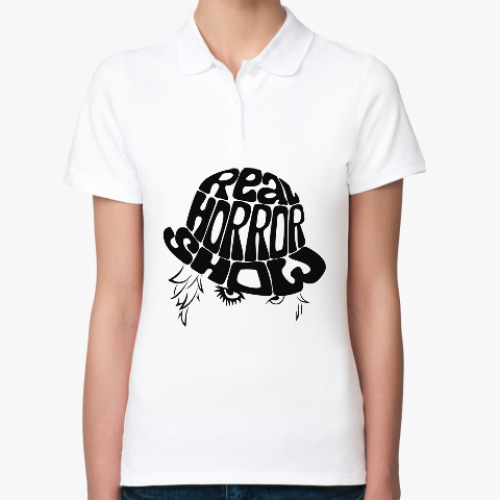 Женская рубашка поло (печать) с принтом Clockwork Orange