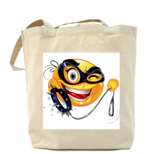 Сумка шоппер с принтом Смайл