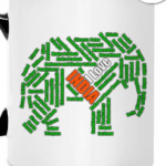 Я люблю Индию (слон триколор)