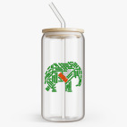 Банка с бамбуковой крышкой