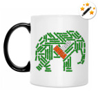 Я люблю Индию (слон триколор)