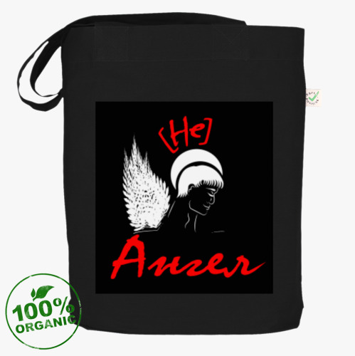 Сумка шоппер с принтом Не ангел