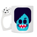 Кружка с футбольным мячиком