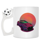Кружка с футбольным мячиком