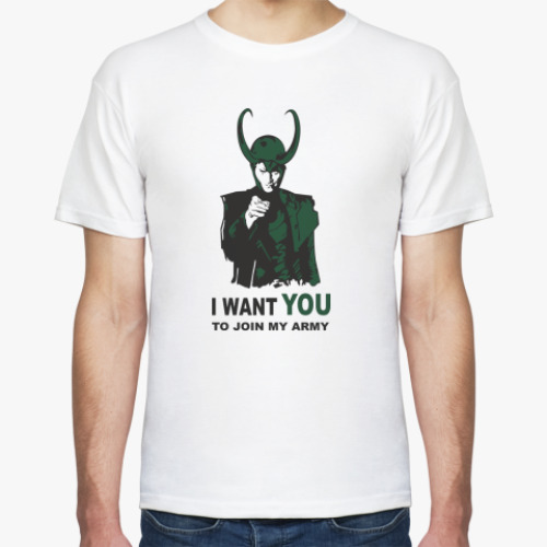 Футболка с принтом  Join my army