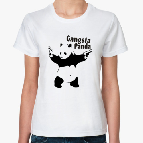 Классическая футболка Gangsta panda