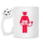 Кружка с футбольным мячиком