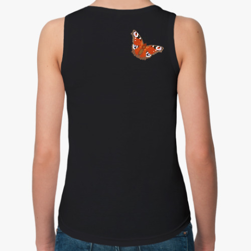 Женская майка с принтом бабочки